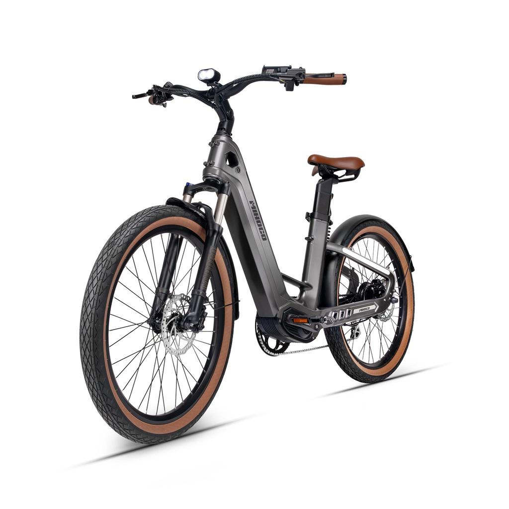 MIHOGO Air Carbon Fiber Frame Adult Electric Bicycle Urban E-Bike 26" Inflatable Tires E-bike 750W Motor 48V19.2AH Battery Electric Bike