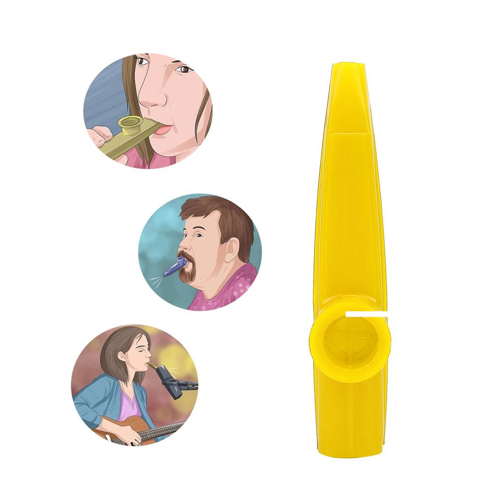 Пластиковая мини-портативная гитара Kazoo Ukulele, партнер, легкий в освоении музыкальный инструмент (желтый)