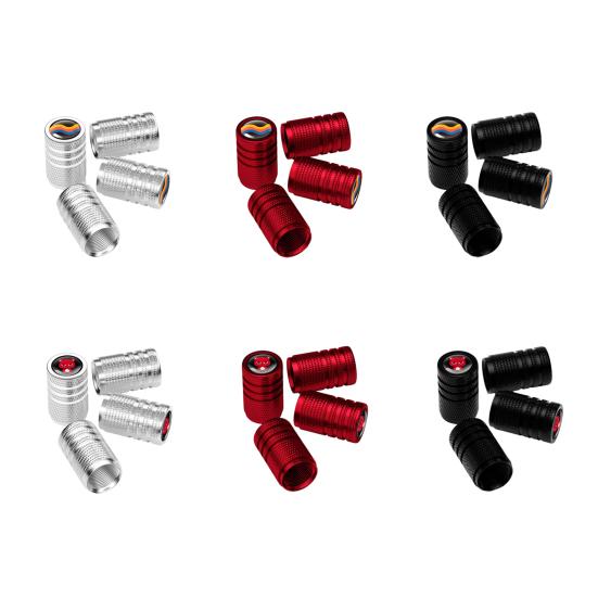 Yousheng 4Pcs Tire Stem Valve Caps Rustproof Vibrant Color Universal Fit Simple Installation Wheel Valve Covers Car Dustproof Tire Caps