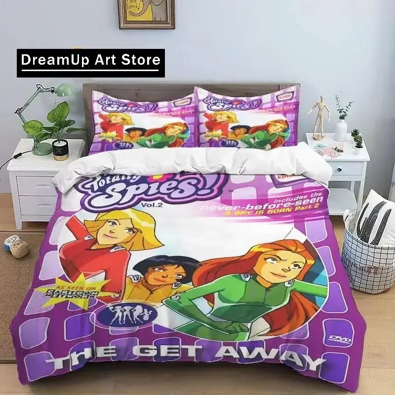 3D Печать Мультяшный Постельное Белье Totally Spies Комплект Для Мальчиков Девочек Размер Twin Queen King Пододеяльник Наволочка Постельное Белье Мальчики Взрослая Спальня