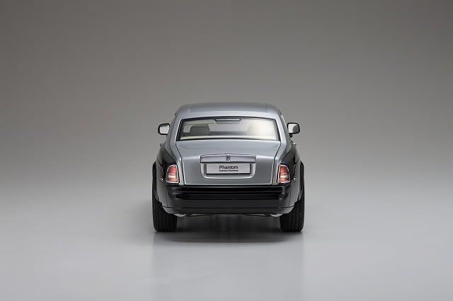Kyosho Оригинальный Phantom EWB Готовый продукт 1/18 Rolls-Royce Черный/Серебристый