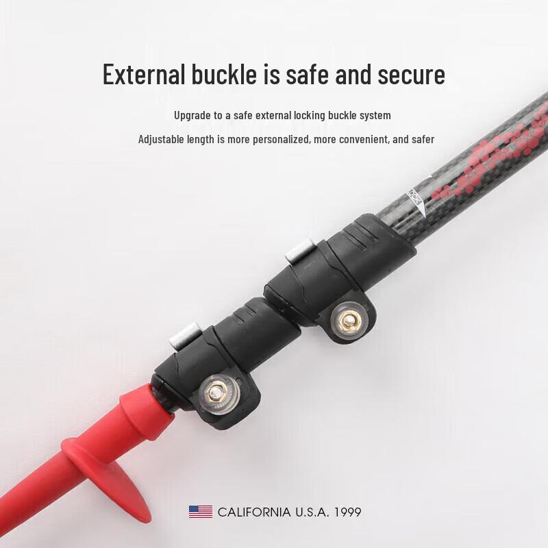 TFO Lightweight Carbon Fiber Telescopic Trekking Pole