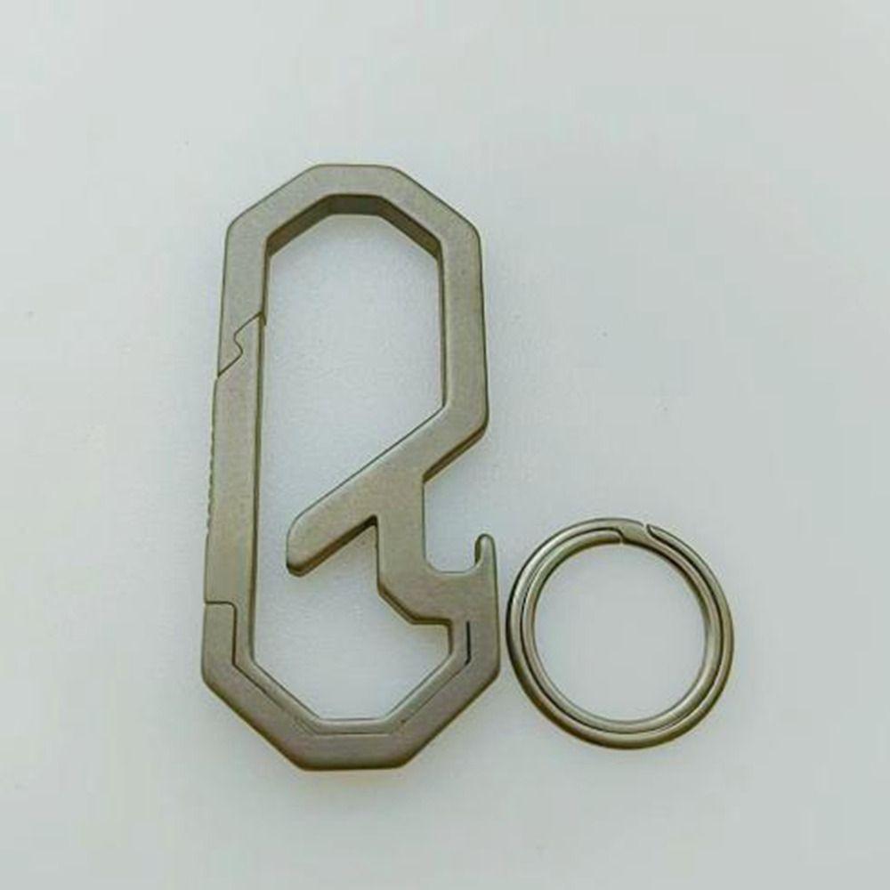 Пряжки для ключей EDC из титанового сплава, суперлегкая открывалка для бутылок, новые брелки, подвеска, инструмент для отдыха на природе
