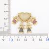 Nidin Fashion Hot Family Member Pendant Necklace Micro-Studded Zircon Love Heart Boy Girl Parent-Child Jewelry Mother's Day Gift
