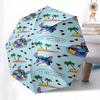 Disney Stitch,Beach Automatic Opening and Closing Umbrella   Suitable for all occasion and business umbrella, unisex portable tri fold small