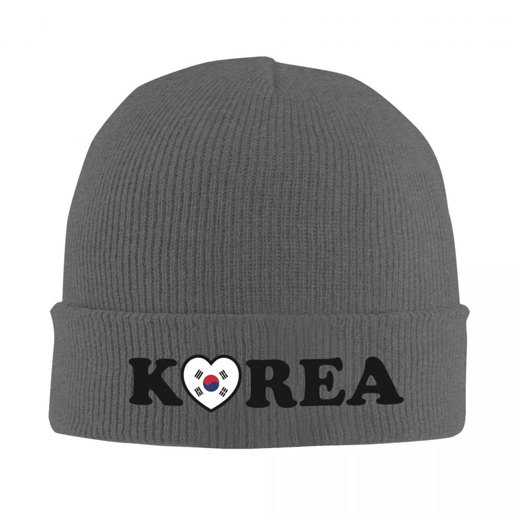 Теплая вязаная шапка с флагом Южной Кореи Зимняя вязаная шапка-бини Шапка-бини Шапки-скелетон Хип-хоп шапки для унисекс