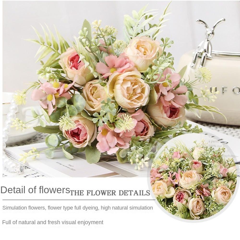 Colorful Imitation Flowers 30cm Fake Flowers Fashion Wedding Bouquet  Garden Decorations