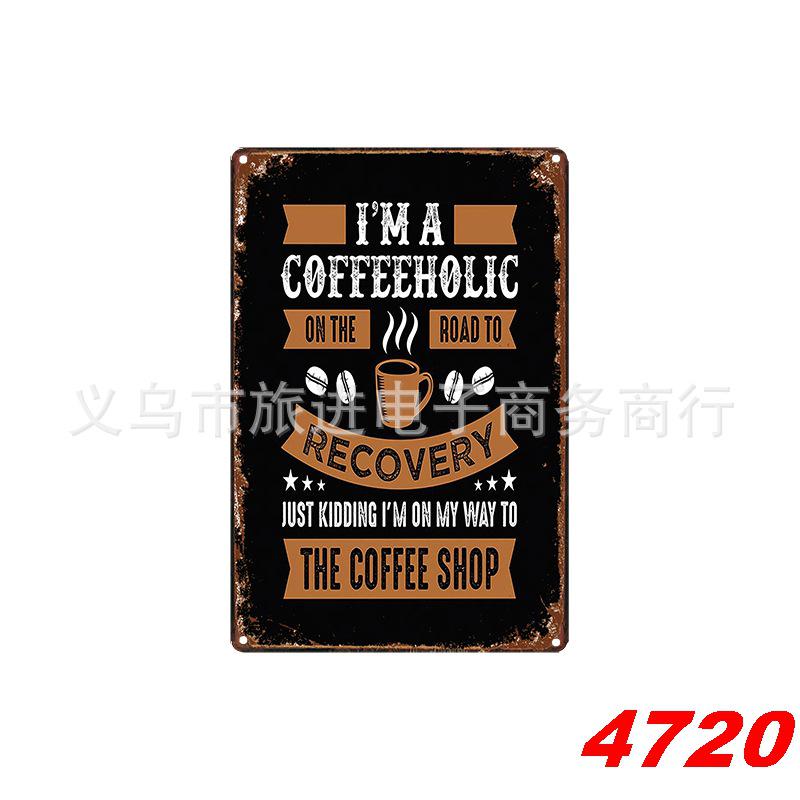 Retro Wine Tin Painting - Vintage Decor for Bar, Bedroom, or Coffee Shop