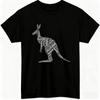 Australia Word Art Kangaroo Unisex Heavy Cotton Round Neck Short Sleeve Tee Eco-Friendly Shirt Travelers Aussie Casual Wear Tops
