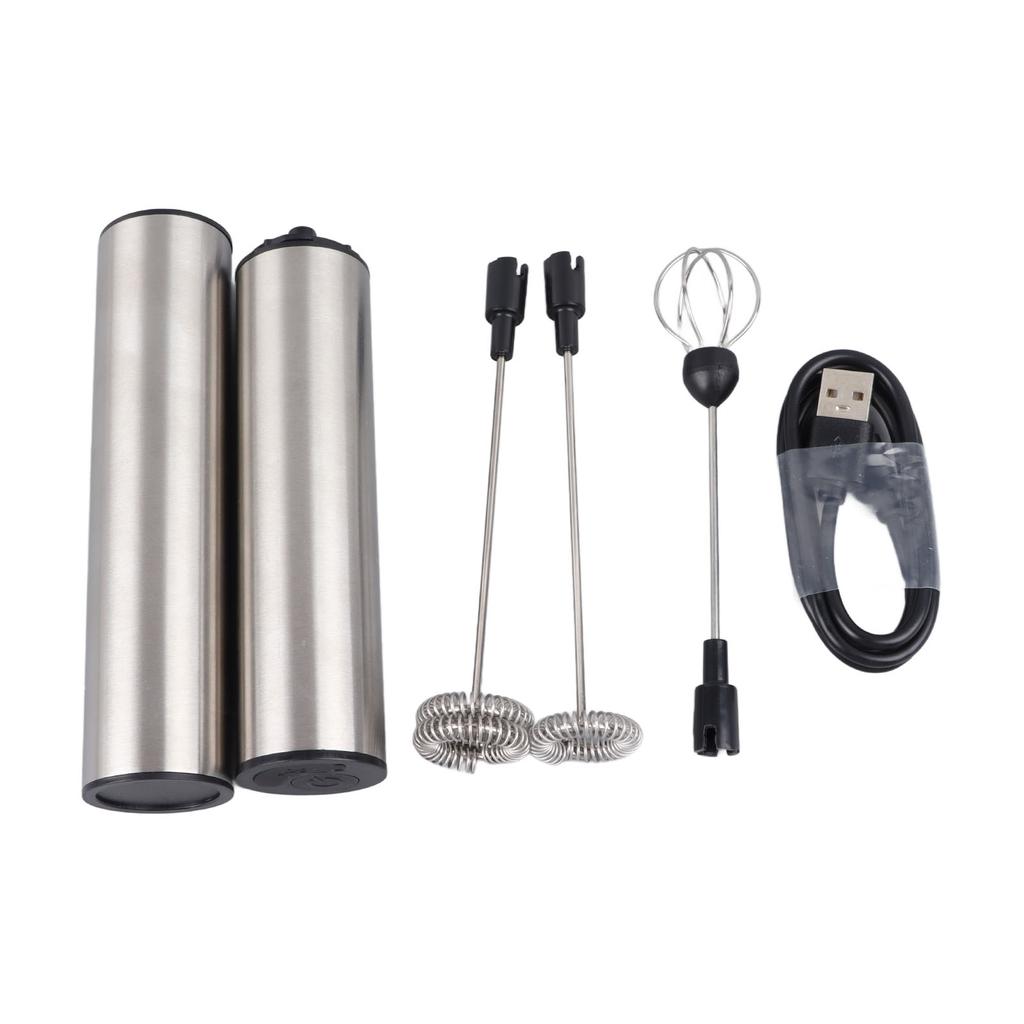 Электрический венчик для взбивания молока, многофункциональный, перезаряжаемый через USB, ручной вспениватель молока, блендер для кофе