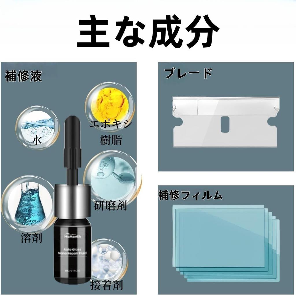 Набор для ремонта трещин лобового стекла [Модель 2025] Набор для ремонта стекла для ремонта лобового стекла автомобиля,
