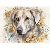 5d DIY Diamond Painting Cross Stitch Watercolor Flower Dog Diamond Embroidery Mosaic Full Round Drill Home Decor