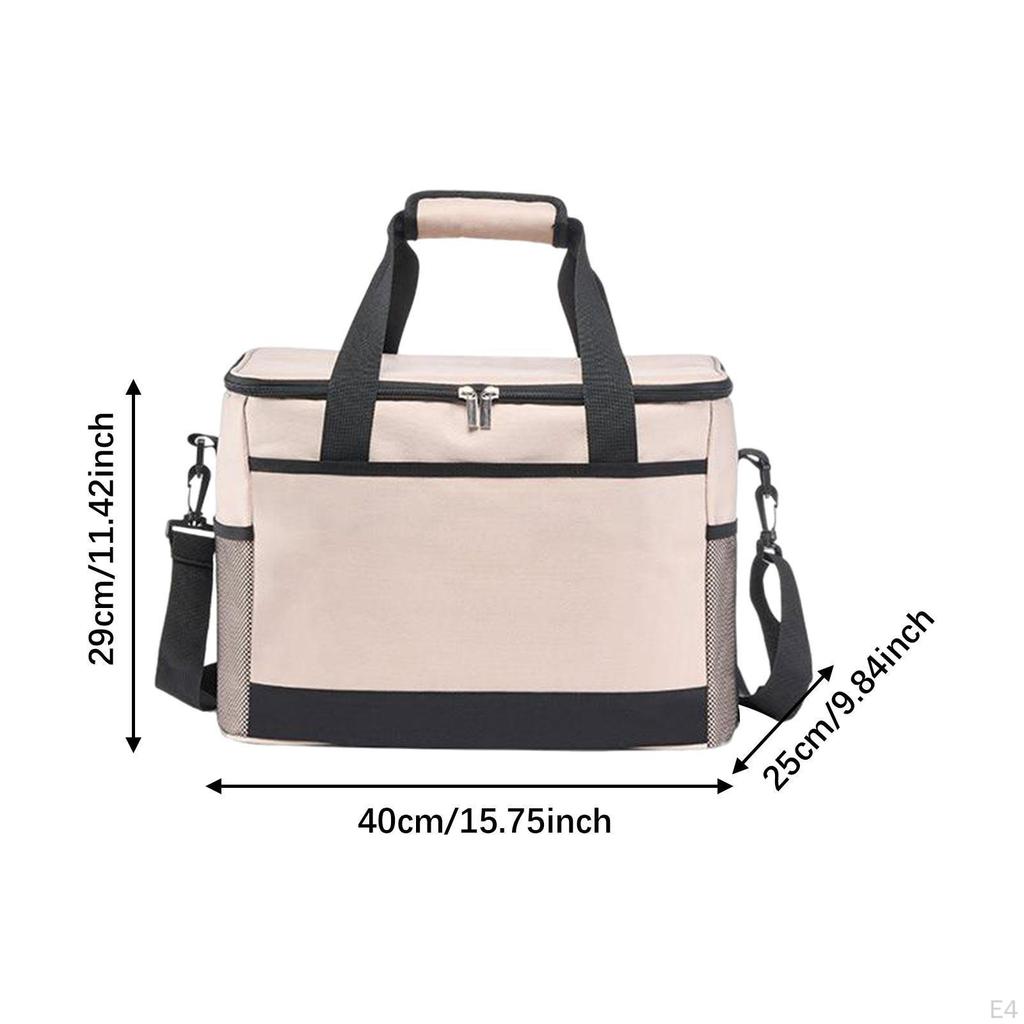 Insulated Cooling Bag Camping Picnic Food Tote Delivery for Work