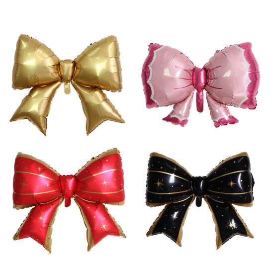 29 Inch Giant Bow Balloon Large Aluminum Foil Balloons for Birthday Party Bachelorette Bridal Engagement Wedding Anniversary Supplies