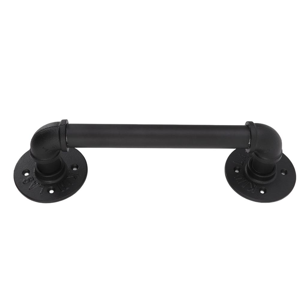 Door Pull Handle Simple Industrial Retro European Style Black Iron Decorative Practical Barn Door