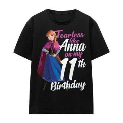 frozen Унисекс Взрослая Футболка Бесстрашный Как Анна 11-й День Рождения