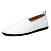 Fashion Summer Genuine Leather Bean Shoes New Soft Soled Non-slip Mens Casual Shoes High End Lightweight Comfortable Minimalist Loafers