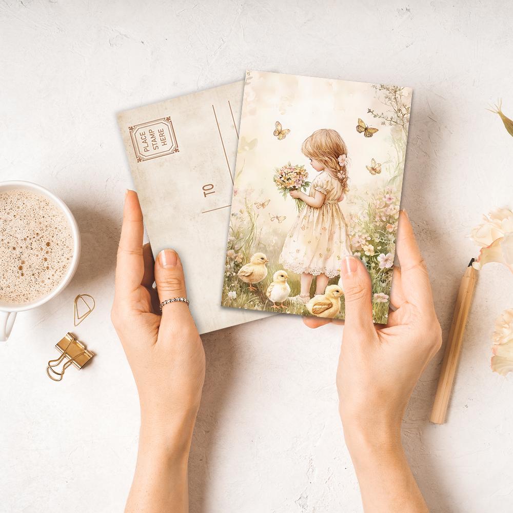 32 шт., пасхальные открытки, рустикальные, наклейки на стену, почтовые открытки, поздравительные открытки, открытки для DIY, сувенирные открытки, украшения