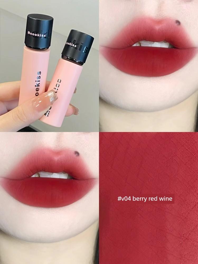 Mooekiss Lip Mud V12/V10/V11/V15/V08/V05 Soft Mist Whitening Lip Glaze Mooekiss Lipstick