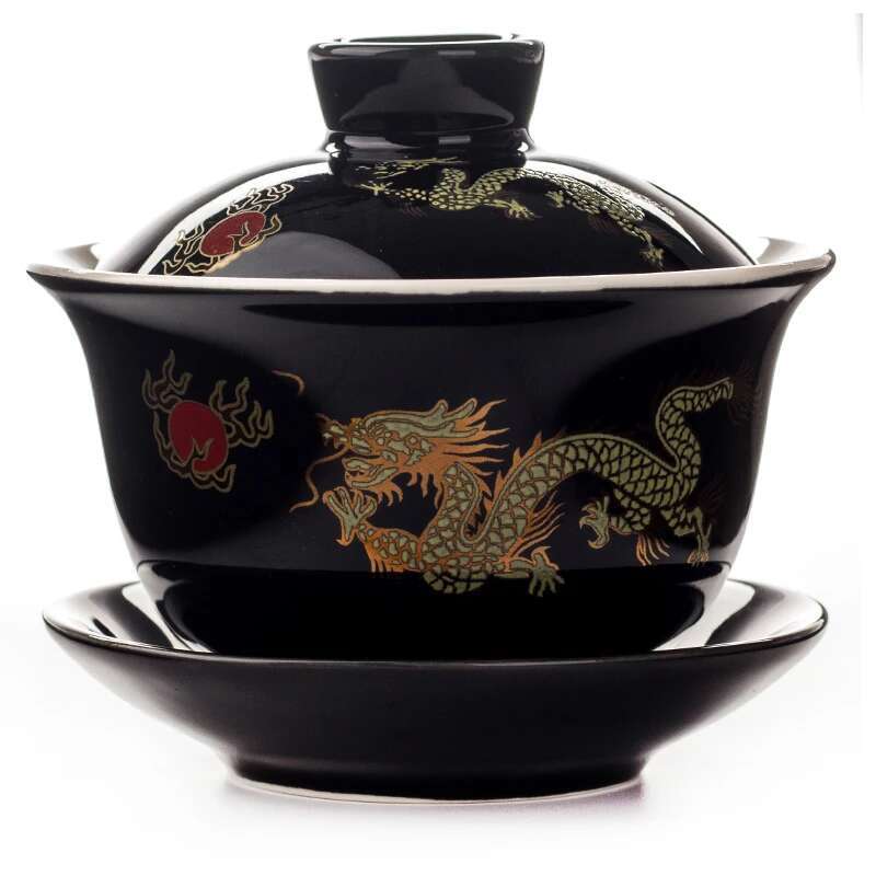 Китайская супница, чашка, керамический чайник, чайник для заварки чая, дракон/пион, китайский стиль, наборы для чая кунг-фу, лучший свадебный подарок для друзей D007