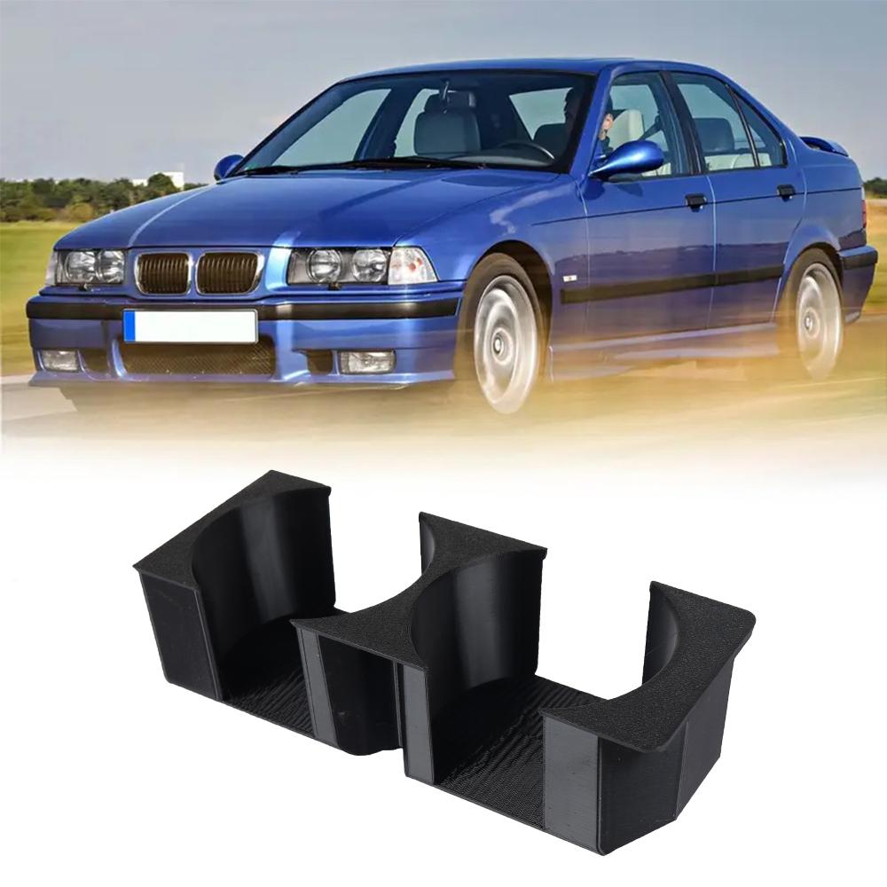 Для BMW E36 Двойной подстаканник Ящик для хранения Напиток Кофе Автомобильный подстаканник Прочный захват Обновленные аксессуары для интерьера автомобиля Черный