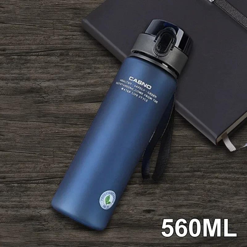 400 мл/560 мл Матовая спортивная бутылка для воды Не содержит BPA Защищенная от протечек спортивная бутылка для воды Туризм Пеший туризм Портативная Уличная Езда Бутылки для спортзала