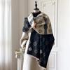 Women's Korean Style Floral Print Warm Scarf Shawl
