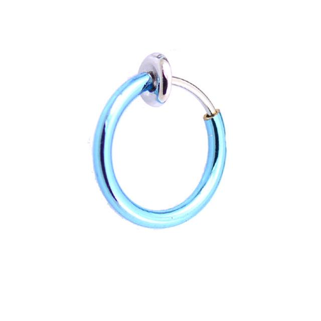 Поддельные серьги, кольца для носа, кольца для губ и клипсы для ушей на пружине без пирсинга – популярные европейские и американские трансграничные украшения