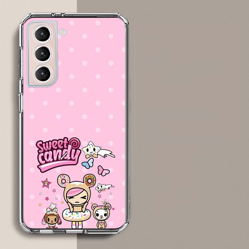 Япония Милый Токидоки Чехол для телефона Samsung Galaxy S25 Edge S24 S23 FE S21 S20 S10 Plus S22 S26 Ultra Чехол Прозрачные чехлы ТПУ Ca
