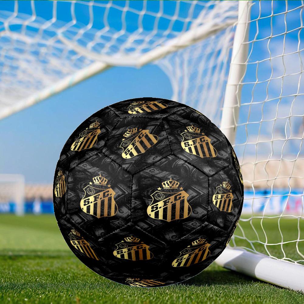 Sport Club Football Crest Printed Size 5 Soccer Balls, Anti-Slip, Protective Football, Outdoor Sport, a Unique Gift Suitable for him/her, Birthday