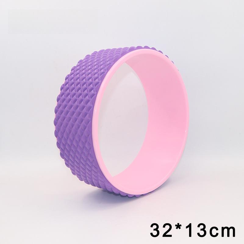 Колесо для йоги 32*14 см для тренировок, фитнеса и упражнений на пресс - подходит для беременных женщин и занятий родителей с детьми
