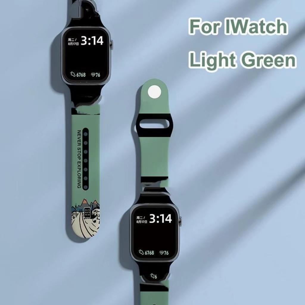 Силиконовый ремешок для часов AppleWatch, ремешок 49 мм, 44 мм, 40 мм, 45 мм, 41 мм, 42 мм, 38 мм, ремешок для часов, браслет Correa IWatch Ultra Series 8 7 6 5 4 SE