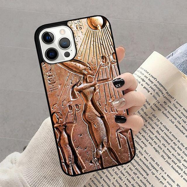 Осенний чехол-накладка с египетскими иероглифами для iPhone 17 Air 16 16e 15 12 11 13 14 Pro Max Plus Coque