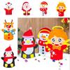 Cartoon Santa Christmas Hand Puppet Non-woven Felt Fabrics Sewing Kit DIY Craft Sewing Felts  Kids