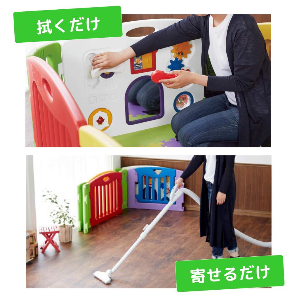 Детский манеж Nippon Child Care Musical Kids Land Square Для возраста от 6 месяцев до 3 с половиной лет, легко расширяемый квадратный манеж,