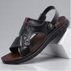 Модные новые мужские летние сандалии больших размеров, большие пляжные туфли, мягкие кожаные сандалии Zapatos Hombre Zapatos Hombre H169