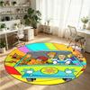 Scooby Doo Printed Round Crystal Velvet Rug Soft Non Slip Floor Carpet For Bedroom Holiday Gift