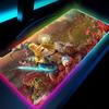 Игровой коврик для мыши L-LegendS of ZeldaES со светодиодной подсветкой 700x300 Коврик для мыши Коврики для мыши Стол видеоигры Коврики для стола ПК Коврик для клавиатуры RGB XXL