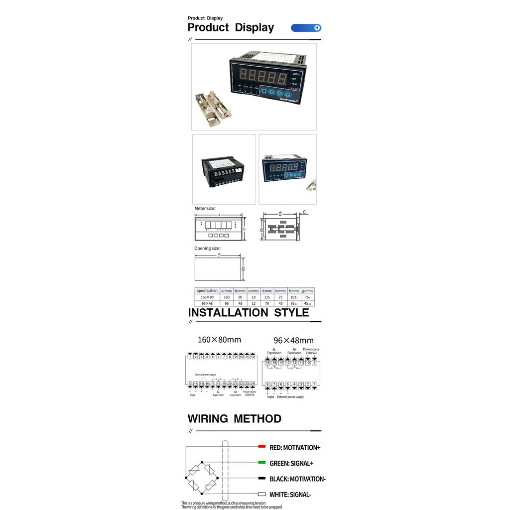 High Precision/refresh Micro Load Cell Sensor 5kg-500kg with Digital LED Indicator Controller for Tension Compression Testing