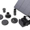 Solar Water Pump, Powered Fountain Pump with 6 Nozzles, for Garden