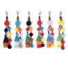 Fluffy Fashion Jewelry Womens Keychain Keyring Bag Pendant Pompom Ball Pendant