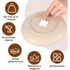 30 Pcs Invisible Adhesive Plate Hangers, Foamboard Picture Hanging Hooks Without Nails Plastic Sticky Photo Hooks for Home Wall Art Photo Frame