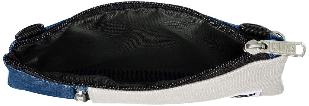 Сумка через плечо для смартфона, нейлоновая, темно-синяя [Chums] H-серая/базовая