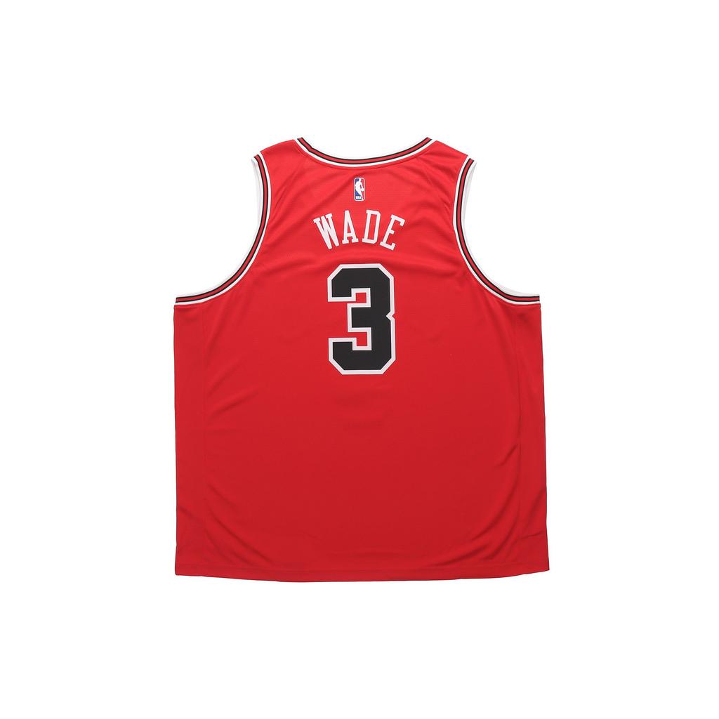 Nike Винтажная дышащая баскетбольная майка без рукавов, Fan Edition, Chicago Bulls, мужские топы Wade #3, красные 864465-658