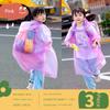 Children's Disposable Raincoat for Travel, Portable Full-Body Rainwear for Students, Girls, Boys, Elementary School Students, Thickened Rain Poncho
