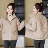 Короткая хлопковая одежда женская зимняя новая воротник-стойка модная одежда с хлопковой подкладкой маленькие универсальные куртки модные