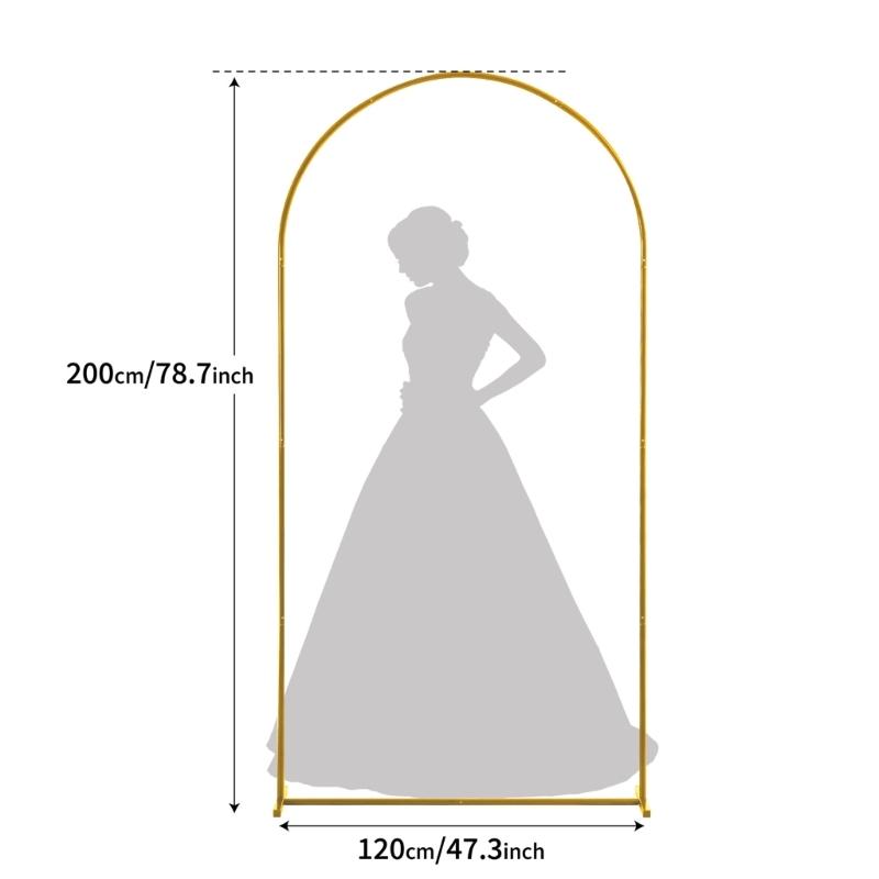 Золотая железная свадебная арка для декора разных размеров, простая сборка, структура для фона вечеринки