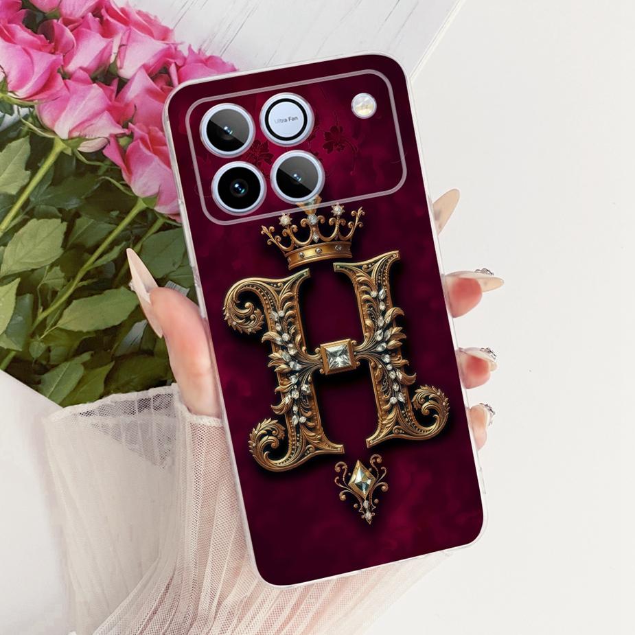 For Honor Win Case AAP-AN00 Cute Crown Letters Cover Clear Silicone Soft Slim Phone Case For Honor Win RT HonorWin Fundas Bumper