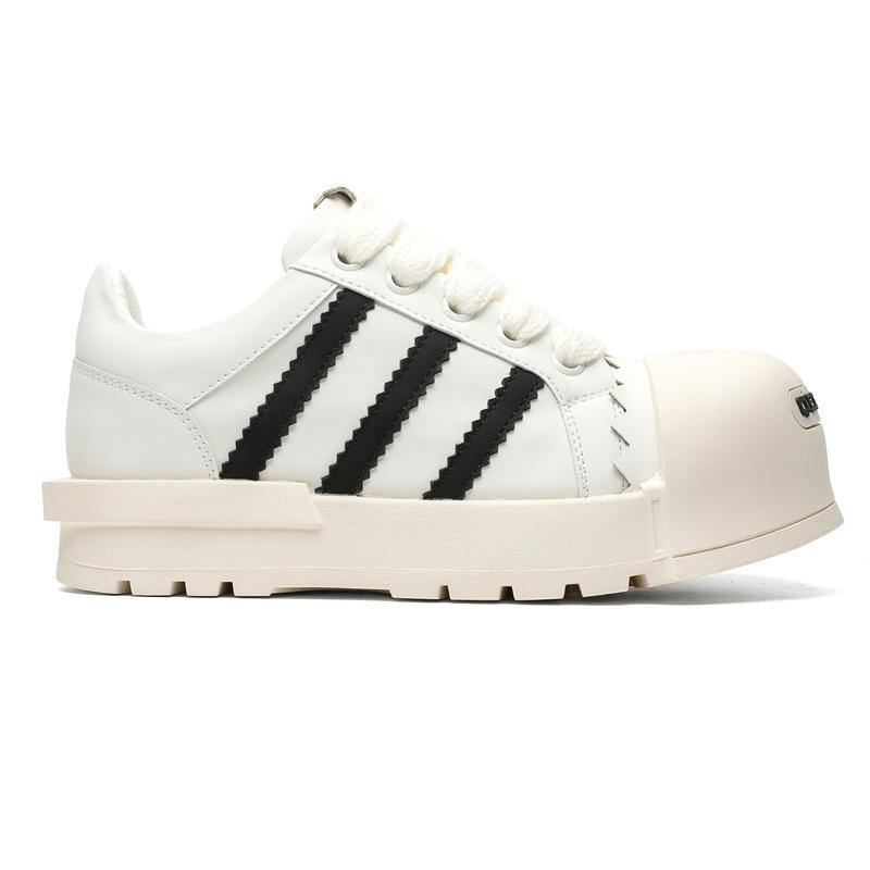 3716 мужские и женские трендовые уличные универсальные туфли на толстой подошве, увеличивающие рост, обувь-хлебцы, нишевый дизайн, повседневные спортивные кеды для скейтборда с большой головой