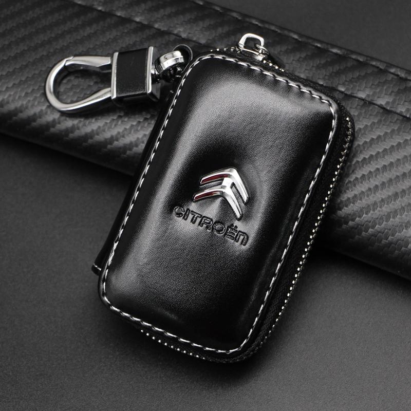 Металл+Кожа Автомобильный Стиль Брелок Брелоки Для Citroen C1 C2 C3 C4 C5 C6 C8 C-Crosser C3 Picasso C4 Picasso DS3 Berlingo XSARA